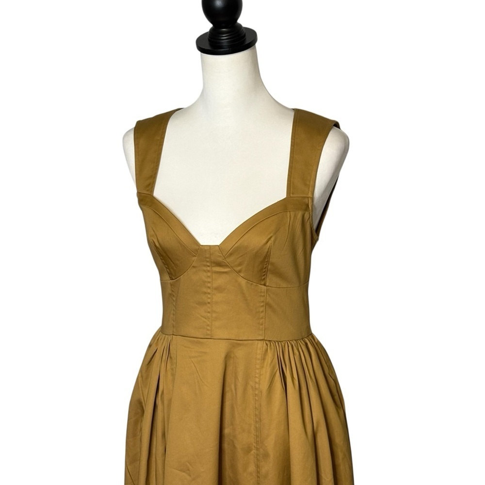 NWT 7 For All Mankind Corset Inspired Maxi Dress Size 8 Lined Pockets Stretch - Picture 2 of 14